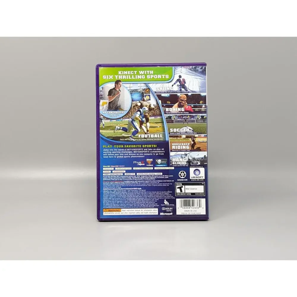 Motion Sports Original Xbox 360 Replacement Case & Manual Only No Game